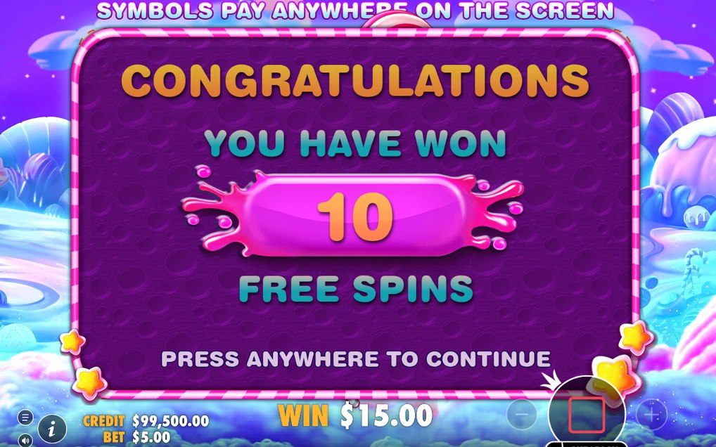 Free Spins-läget med rutnätet för gratisrundan