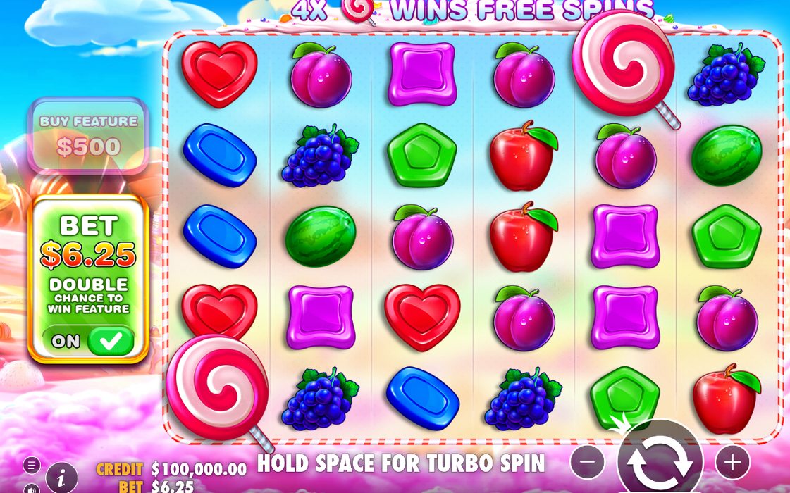 Basspelet på 6x5 rutor, före Free Spins
